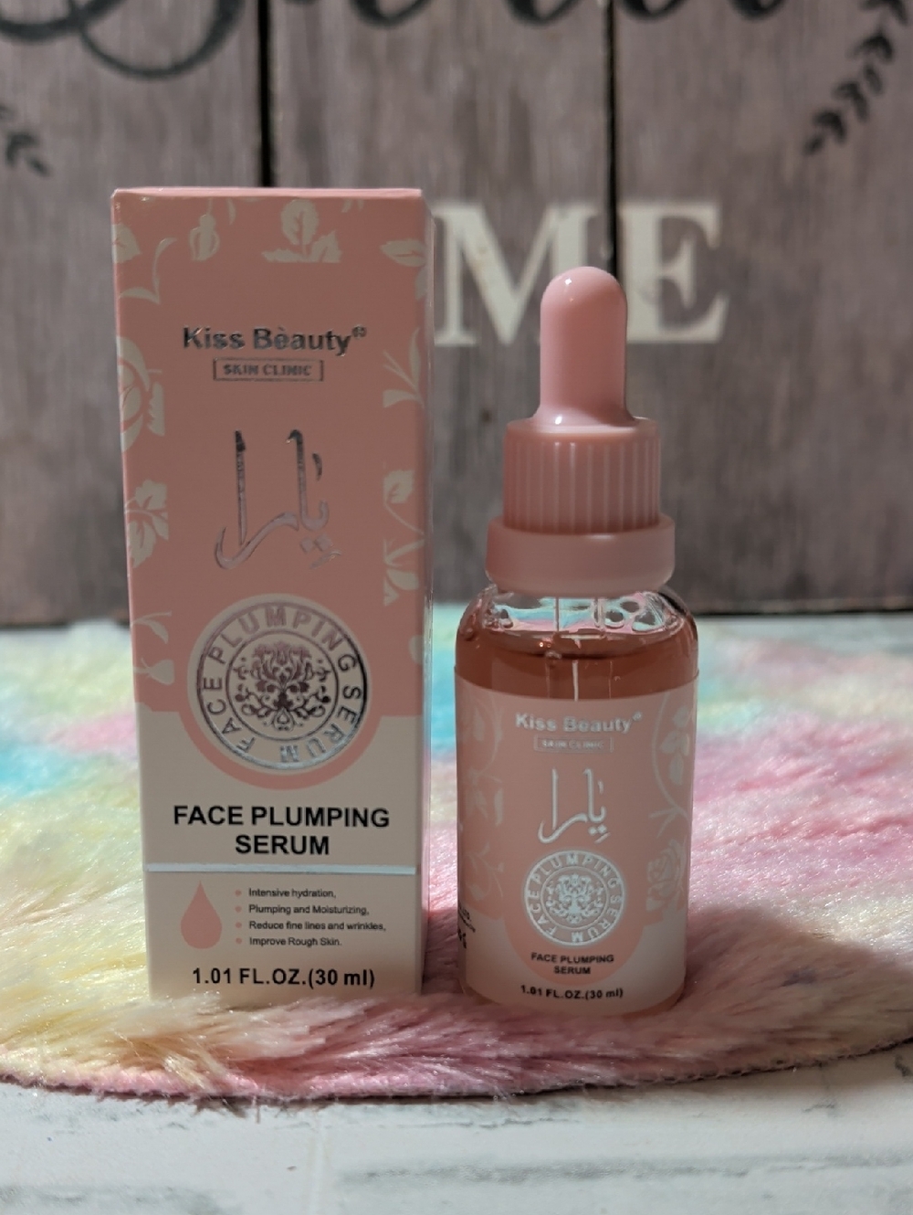 Pink Face Plumping Serum - Hydrating Anti-Wrinkle 1.01 fl oz - Yara scented